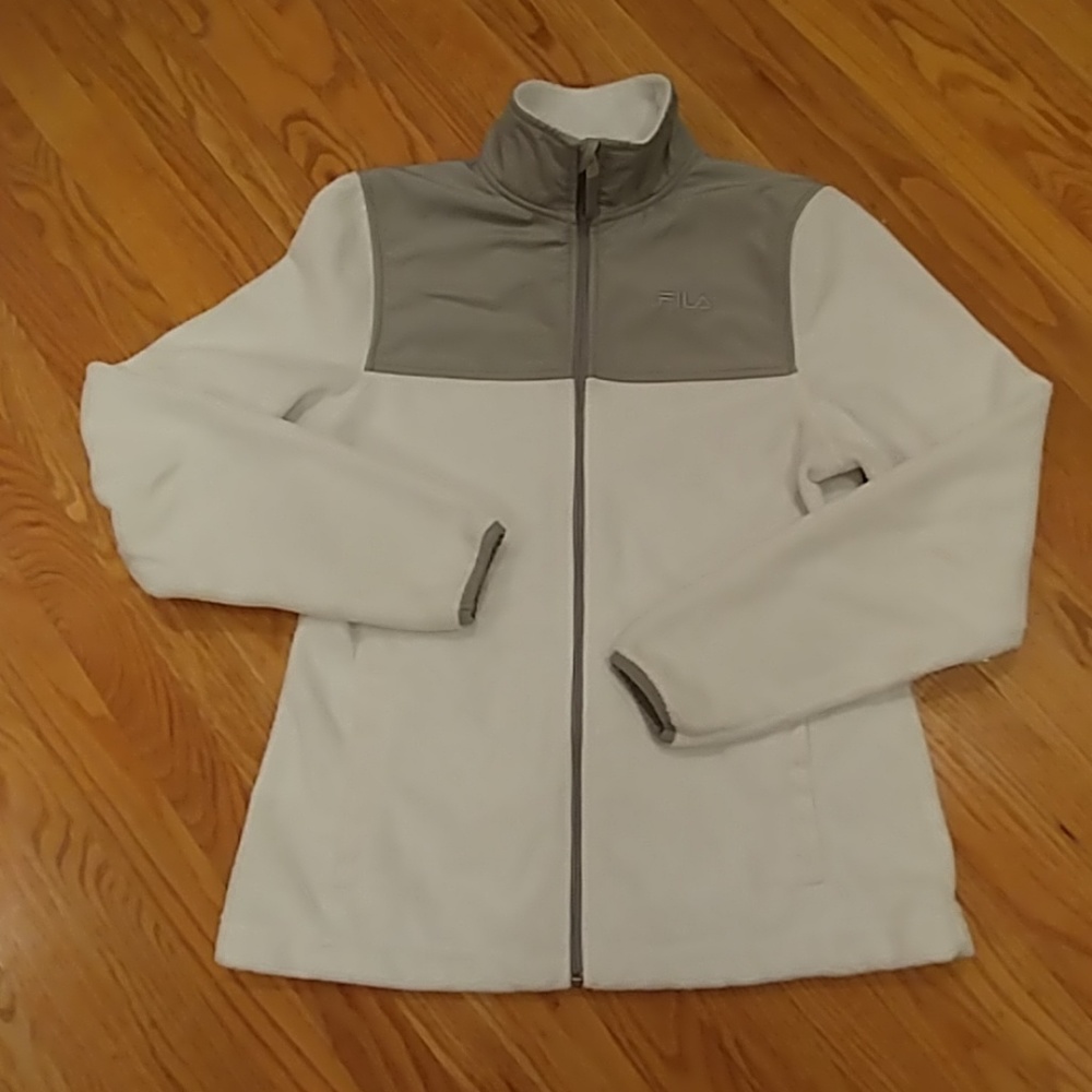 💗CLOSET CLOSE OUT💗
Fila Sport Full Zip Fleece Gray & White Size  XS